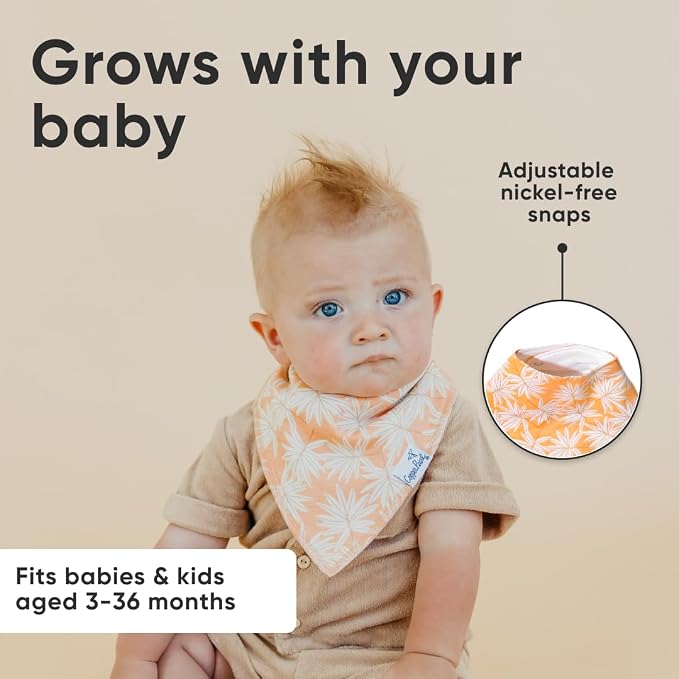 Copper Pearl 4 Pack Soft Cotton Baby Bibs - Image 5