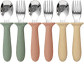 6 Pack Toddler Utensils, kids Silverware by Eascrozn