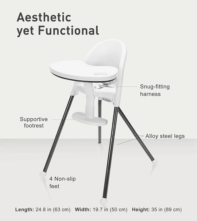 Funny Supply 3-in-1 Cute Folding High Chair, High Chairs - Image 8