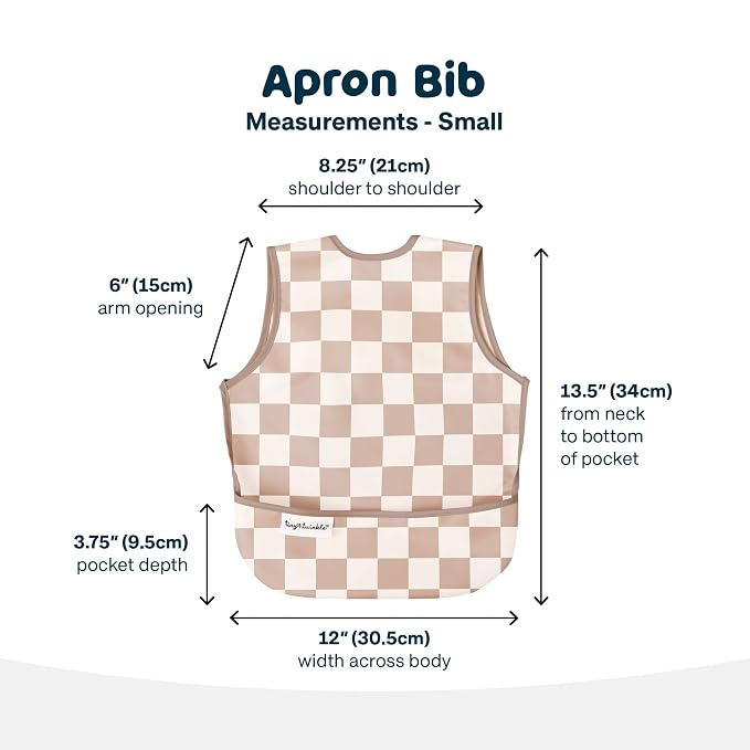 Twinkle Short Sleeve Apron Baby & Toddler Bib – Waterproof, Mess-Proof Bibs - Image 6