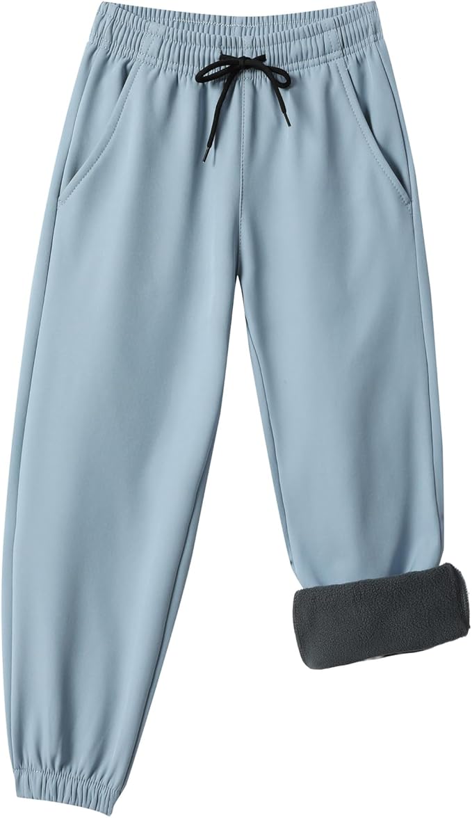 Toddler Fleece Lined Warm Joggers by XiaoLongRen