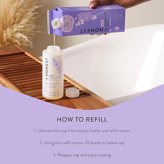 The Honest Company Foaming Bubble Bath Refill Carton | Gentle - Image 6