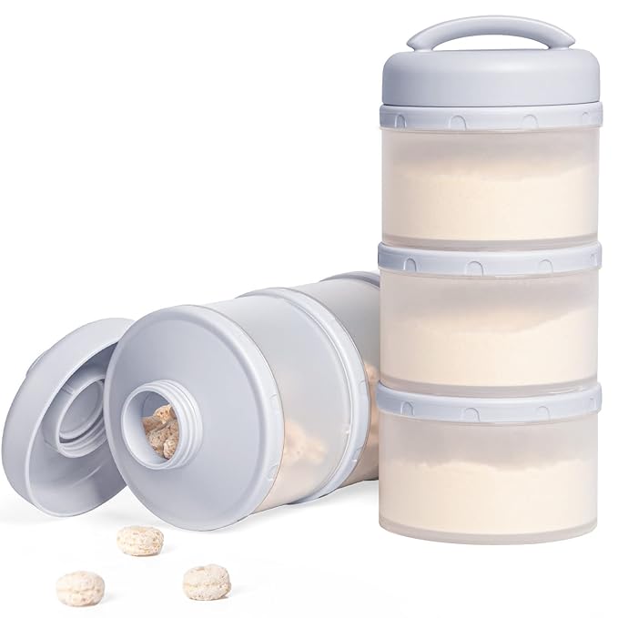 Termichy Stackable Formula Dispenser Portable Milk Powder Container, 2 Pack by Termichy