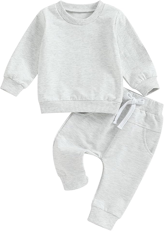 Tiaham Baby Boy Clothes Girl Outfits Fashion Sweatshirt Sweat Pant Kids Toddler by Tiacham
