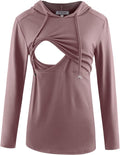 GINKANA Women's Nursing Hoodie Sweatshirt Long Sleeves Breastfeeding Maternity by GINKANA