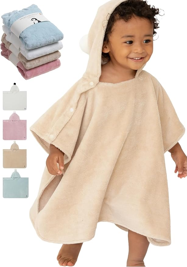 Konny Baby Hooded Towel Plush Thick & Cozy Soft-Touch Absorbent Rayon from by Konny