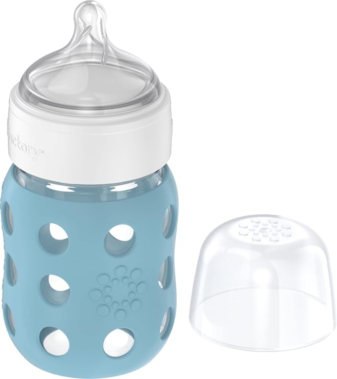 Lifefactory 8-Ounce Wide Neck Glass Baby Bottle - Image 3