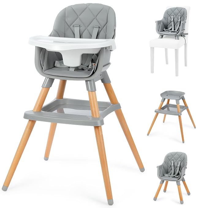 Ezebaby 6 in 1 High Chairs for Babies and Toddlers, Baby High Chair Convertible by EzebabyOfficialPage