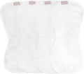 WeeSprout Unisex Organic Towel Cotton Burp Cloths, Four Ultra-Absorbent Layers by WeeSprout