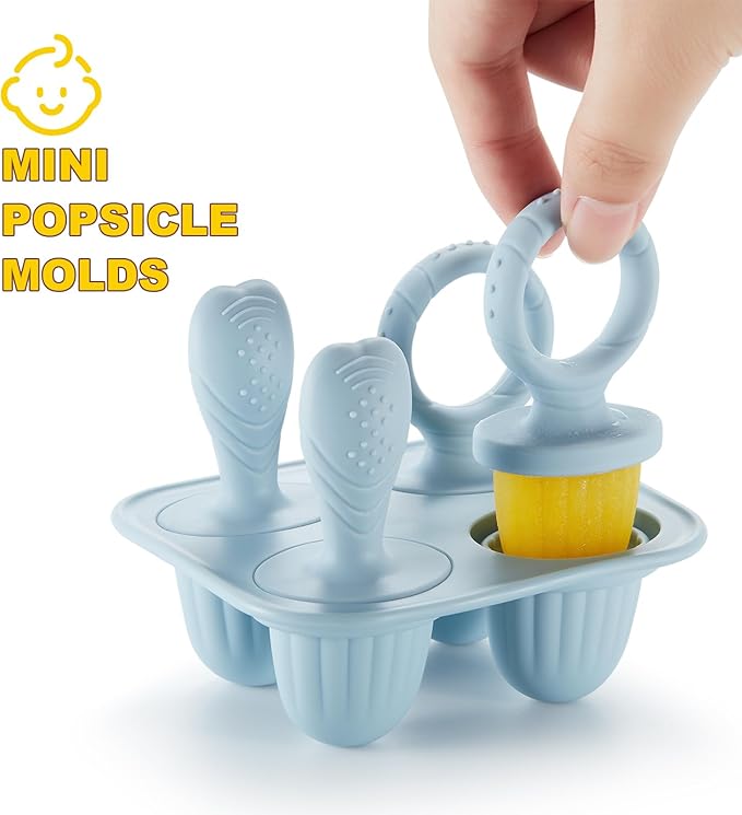 Toddler Popsicles Molds 1 Pack 4 Handle, BPA Free, Silicone Baby Popsicles - Image 2