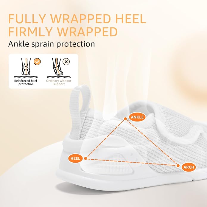 Baby Boys Girls First Walking Shoes Wide Toe Box Infant Sneakers Lightweight - Image 3