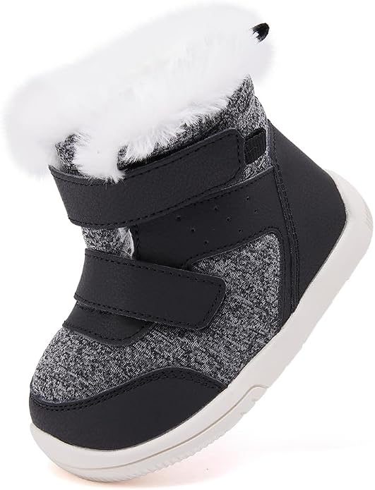 BMCiTYBM Toddler Baby Winter Snow Boots Boy Girl Faux Fur Warm Non Slip First - Image 3