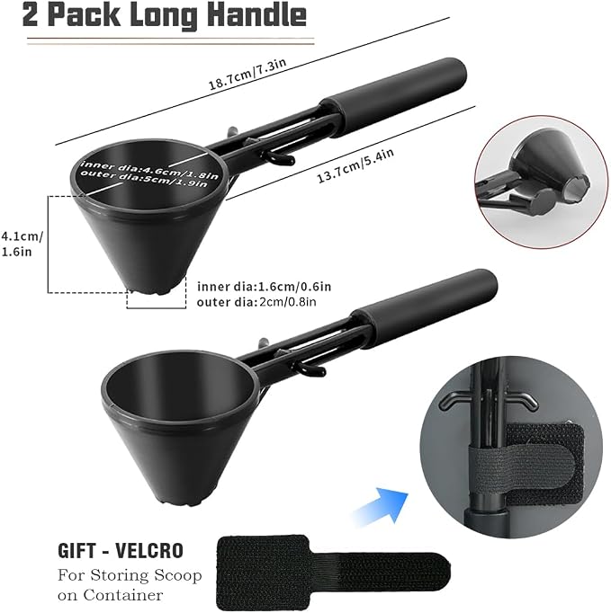 Measuring Scoop with Funnel for Filling Water Bottles with Protein Powder Milk - Image 7