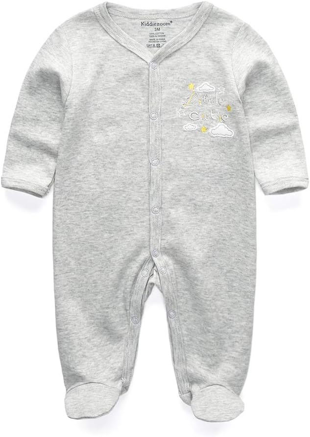 Kiddiezoom Baby and Toddler Boys'Snug Fit Footed One-Piece Romper Jumpsuit - Image 7