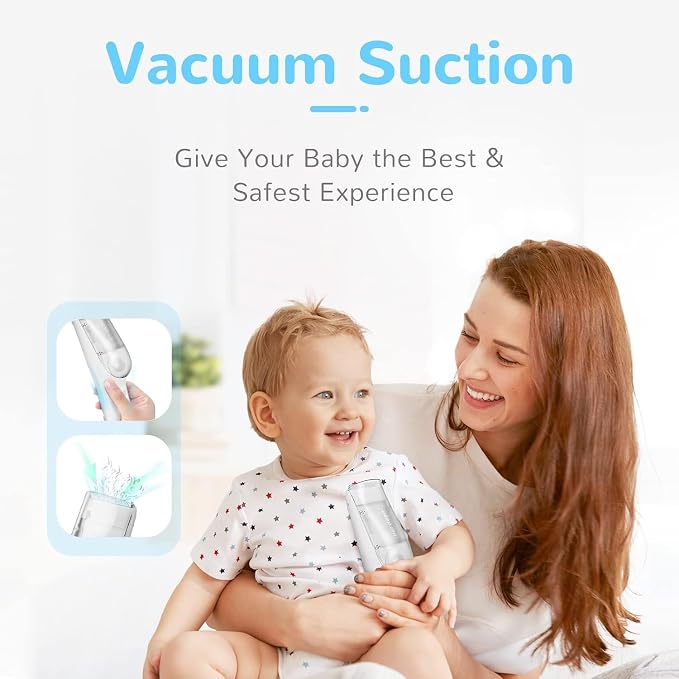 FERRISA Cordless Baby Hair Clippers, Vacuum Hair Clipper - Image 2