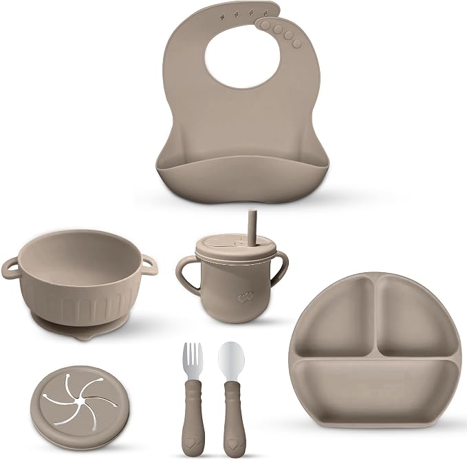 SiliFeed Silicone Baby Feeding Set – Durable, Non-Toxic Mealtime Kit by Unknown