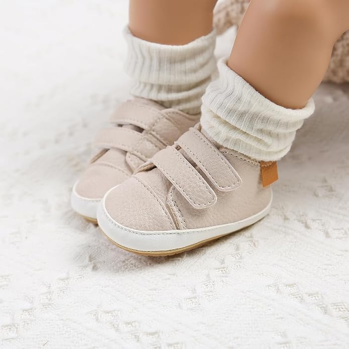Clowora Baby Boys Girls Shoes Non-Slip Rubber Sole Sneakers Infant First - Image 2
