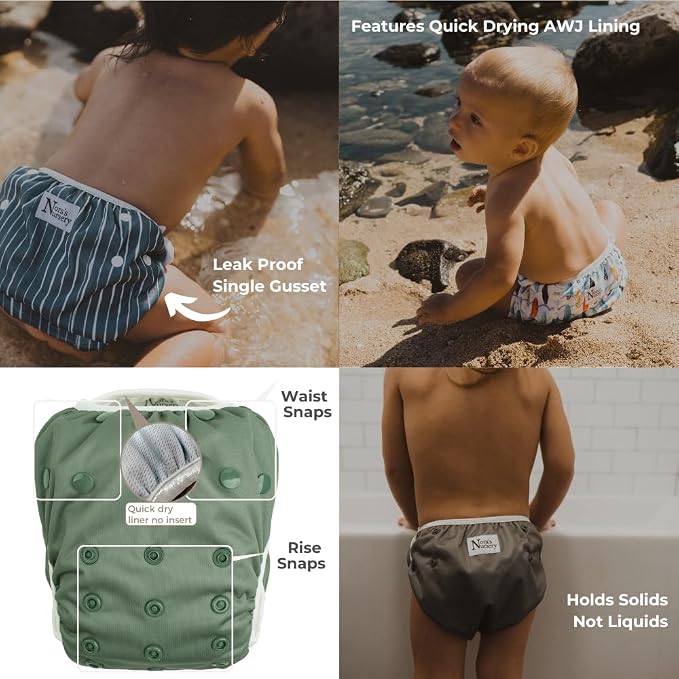 Nora's Nursery Reusable Swim Diapers and Wet Bag - Image 7