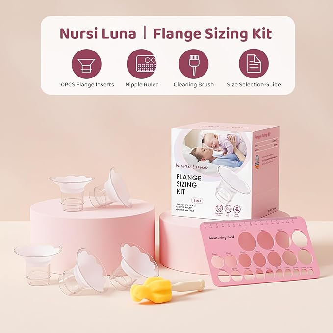 Flange Sizing Kit 3 in 1 with 10PCS Flange Inserts 13/15/17/19/21mm, Silicone - Image 2