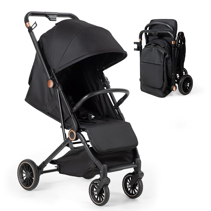 Baby Stroller, 3 in 1 Folding High Landscape Infant Strollers Convertible - Image 8