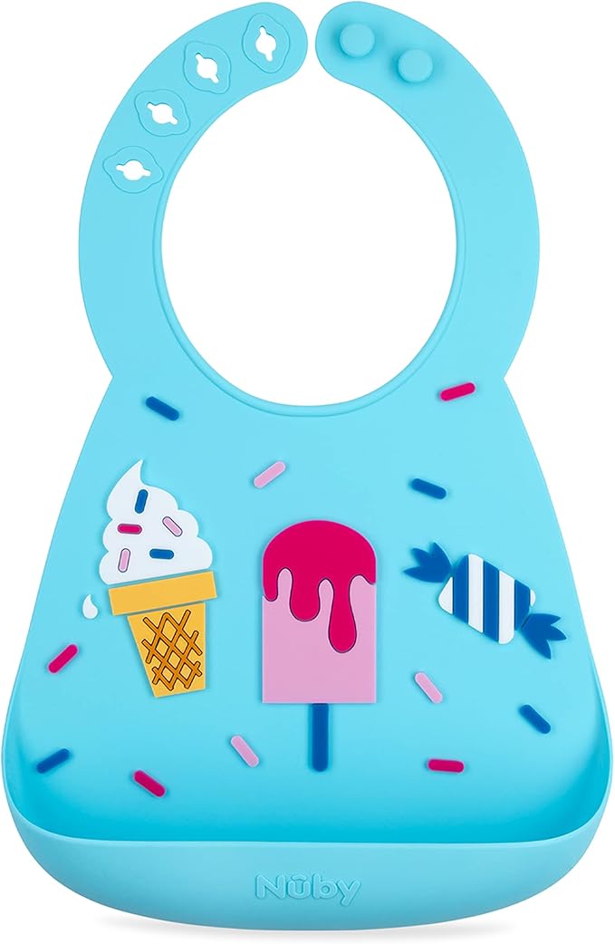 Nuby On The Go Silicone 3D Bib by NubyUSA