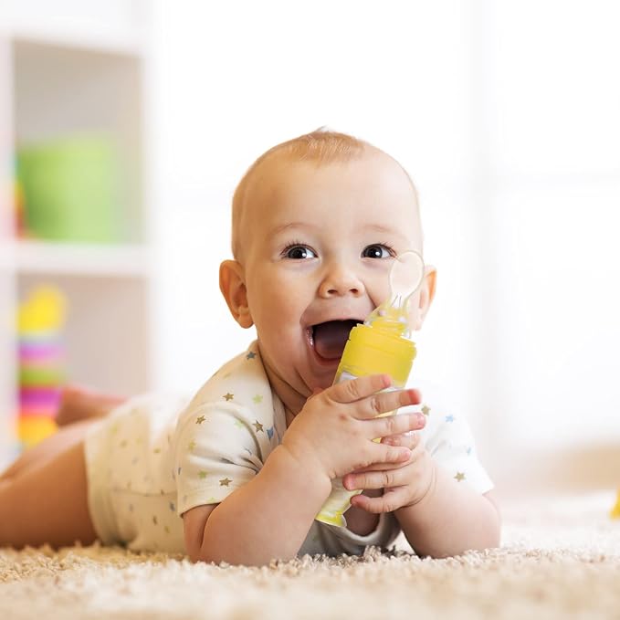 2 Pieces Silicone Baby Spoons Baby Feeding Spoon - Image 3
