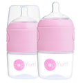 PopYum 5 oz Pink Anti-Colic Formula Making/Mixing/Dispenser Baby Bottles by PopYum