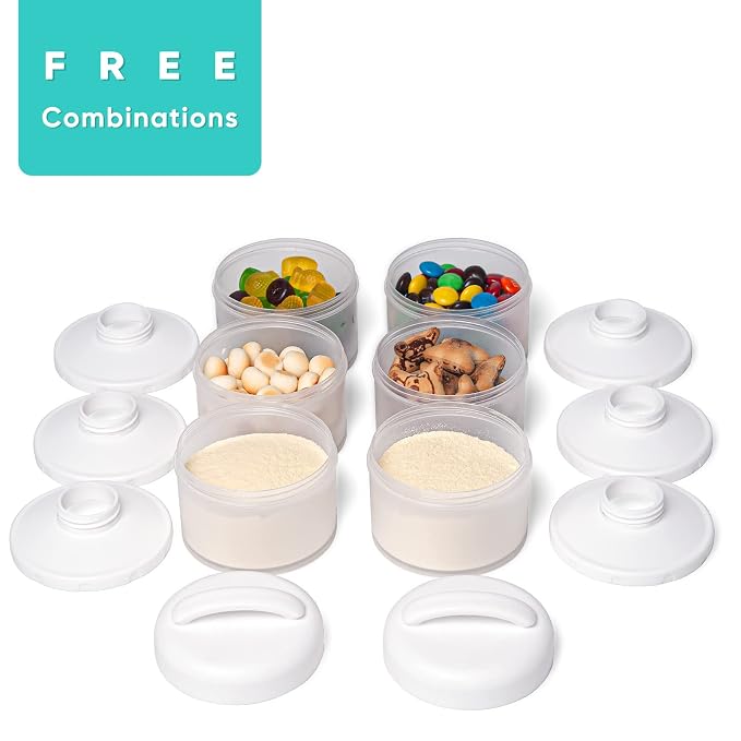 Termichy Stackable Formula Dispenser Portable Milk Powder Container, 2 Pack - Image 3