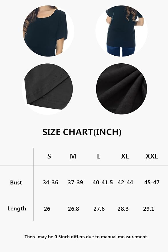 Smallshow Women's Maternity Nursing Tops Short Sleeve Breastfeeding Clothes - Image 7
