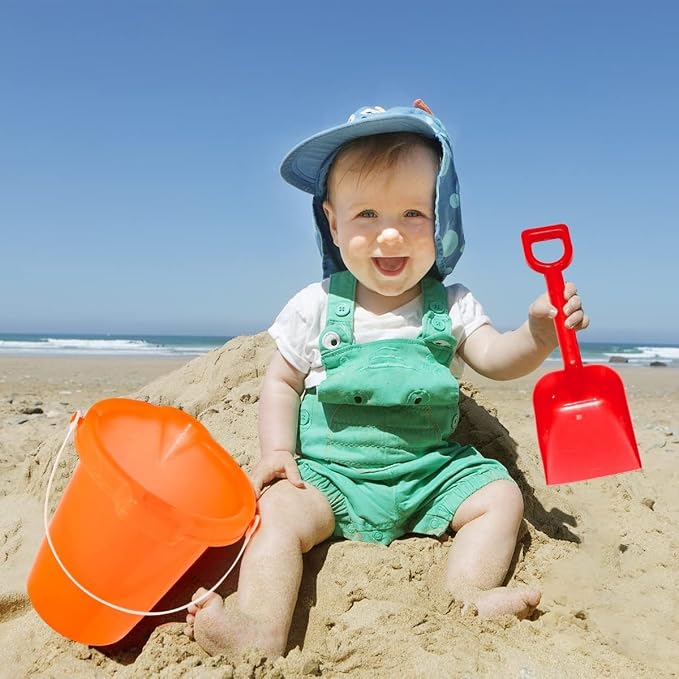 Holady 7.6" Inch Sand Beach Buckets Pail and Sand Shovels Set - Image 6