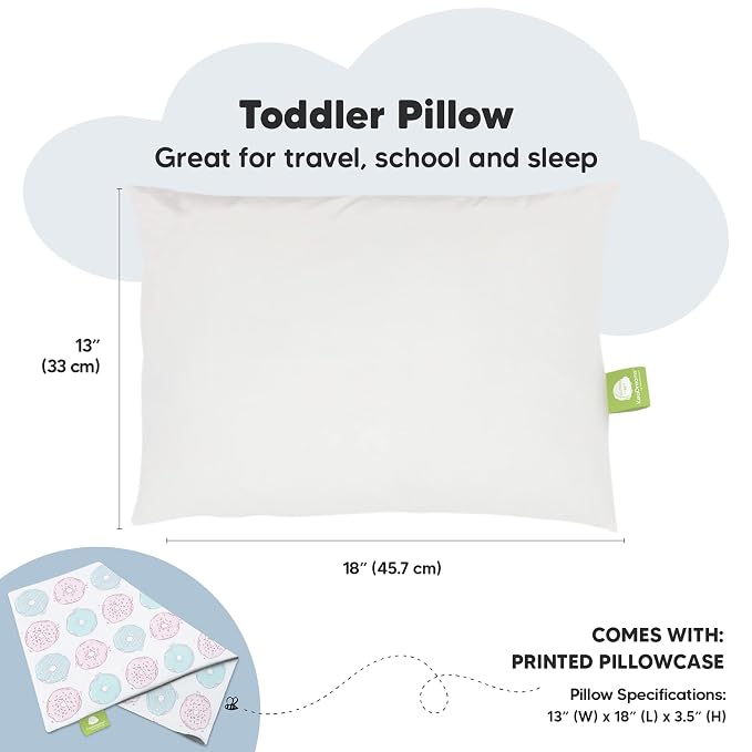 Toddler Pillow with Pillowcase - Image 3
