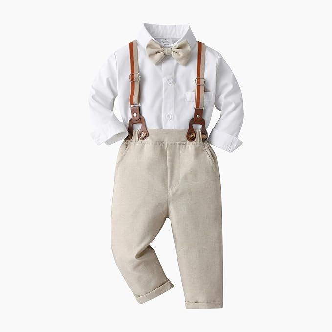 Boarnseorl Baby Boys Pants Sets, Toddler Gentleman Outfits, Infant Long Sleeve - Image 3