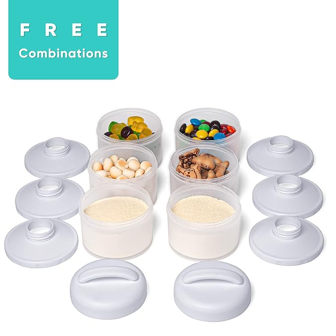 Termichy Stackable Formula Dispenser Portable Milk Powder Container, 2 Pack - Image 3