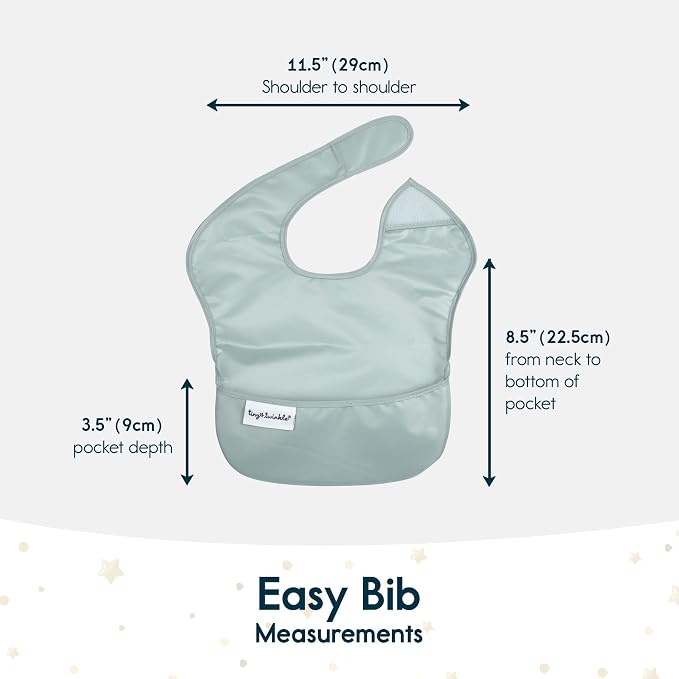 Tiny Twinkle Mess Proof Baby Bibs - Image 5