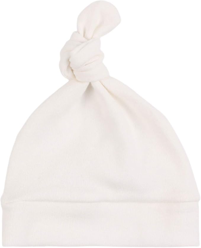 JANGANNSA Newborn Baby Hat Infant Baby Boys Beanie Top Knot Stretchy Hats by JANGANNSA