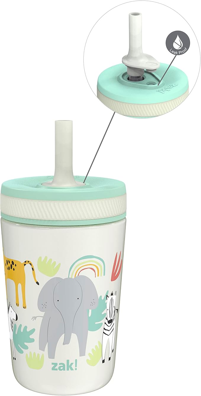 Zak Designs Kelso Toddler Cups For Travel or At Home, 12oz Vacuum Insulated by ZakDesigns
