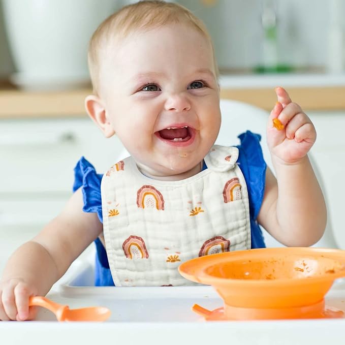 Zainpe 6Pcs Snap Muslin Cotton Bibs - Image 4