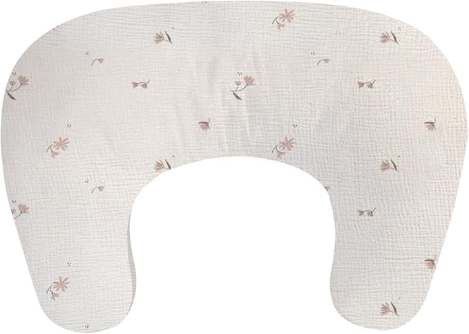 Little Grape Land Muslin Nursing Pillow, Soft 100% Cotton Breastfeeding Pillow by LittleGrapeLand