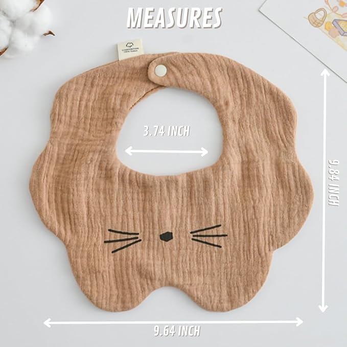 4 Pack Baby Bandana Bibs - Image 3