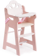 ROBOTIME High Chair for Pretend Play, Wooden Baby Doll Furniture by ROBOTIMEBuildingThingstoLife