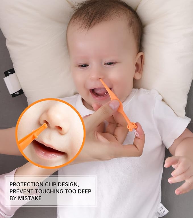 Two Pack 3 in 1 Baby Nose and Ear Gadget, Safe Baby Nose and Ear Cleaner - Image 4