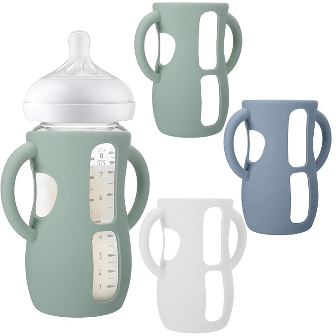 BUSOHA 3 Pack Silicone Sleeves for Avent Baby Bottles by BUSOHA