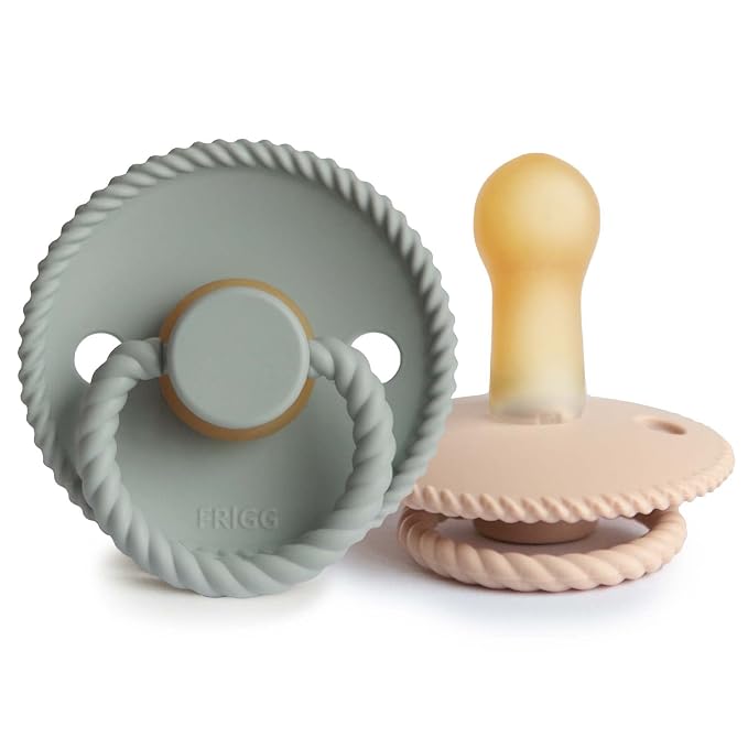 FRIGG Rope Natural Rubber Baby Pacifier | Made in Denmark | BPA-Free by mushie