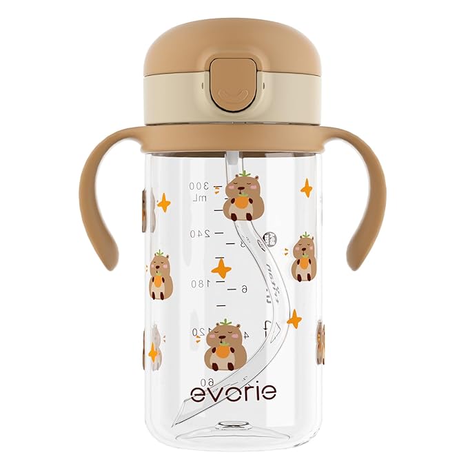 Evorie Tritan Spill Proof Toddler Straw Sippy Cup, 10 oz by Evorie