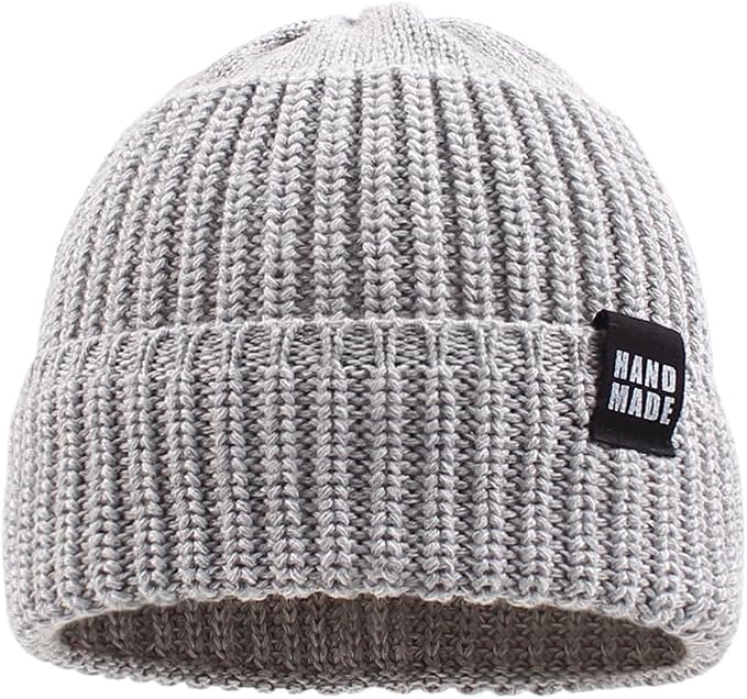 JANGANNSA Simple Knitted Baby Beanie Hip-Hop Boys Winter Hat Toddler Kids Bonnet - Image 3