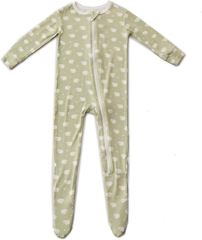 Bamboo Little Soft Baby Footie Pajamas, Baby Clothes, Newborn Sleepers by BambooLittle