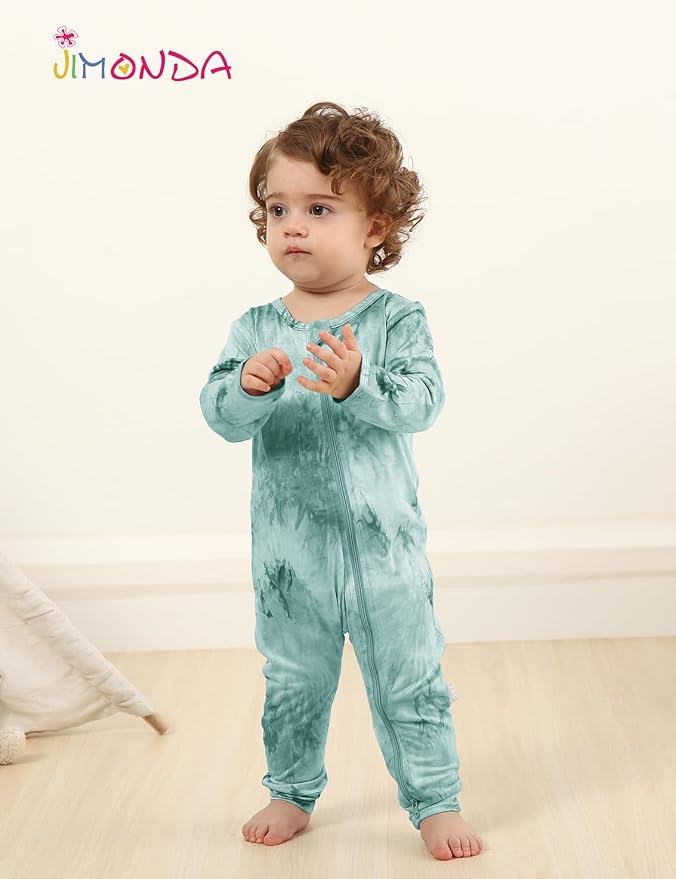 Jimonda Baby Girls Boys Footless Pajamas, Rayon From Bamboo Pjs 2 Way Zipper - Image 5