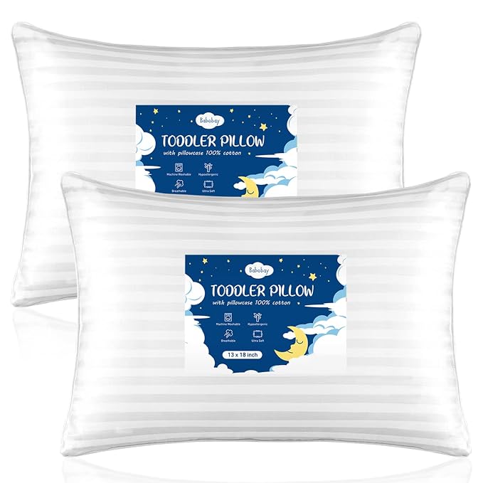 Toddler Pillow, 13 x 18 Kid Pillows by Babebay