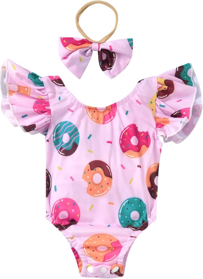 Toddler Girl Baby Ruffles Mermaid Fish Scale Swimsuit One Piece Swimwear by Hiha