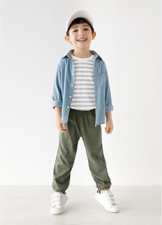Toddler Boys Pants 3 Pack Soft Cotton Long Bloomers Kids Summer Fall Boy Casual - Image 3